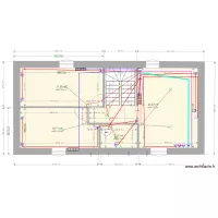 1 er etage plan vide electricite