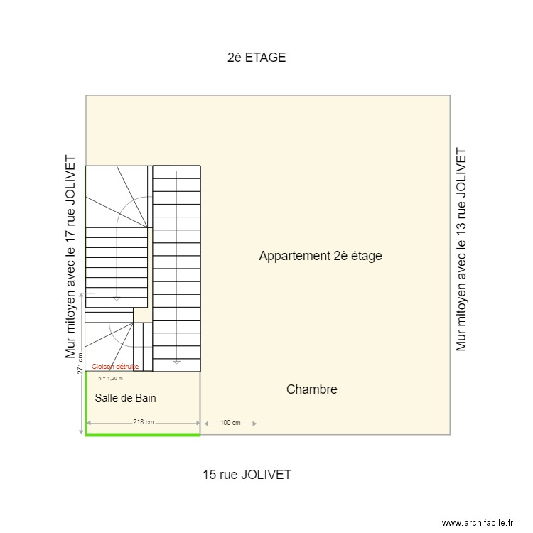 2è étage TARHAN. Plan de 0 pièce et 0 m2