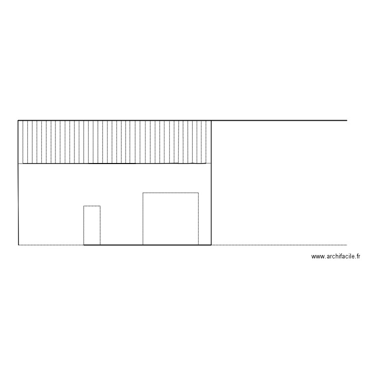 façade nord état des lieux APC 2. Plan de 0 pièce et 0 m2