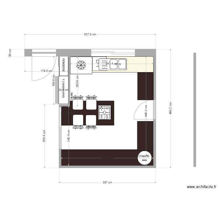 CUISINE 33. Plan de 0 pièce et 0 m2