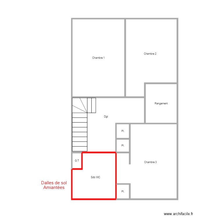 etage magny. Plan de 0 pièce et 0 m2