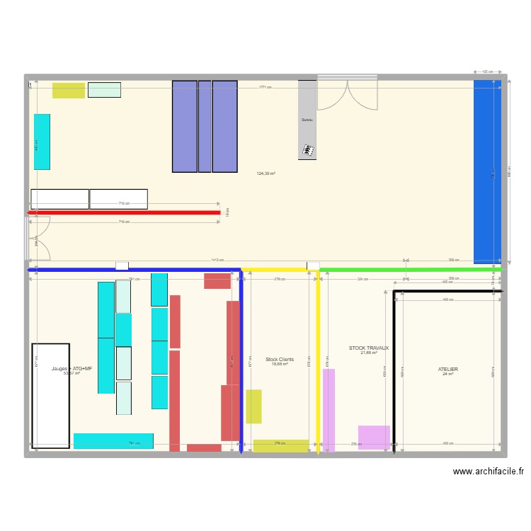 Plan 33-V3 avec Rack  PJB. Plan de 0 pièce et 0 m2