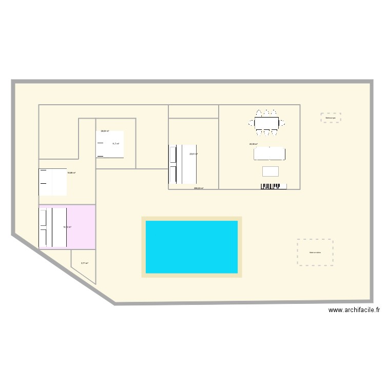plan plage. Plan de 0 pièce et 0 m2