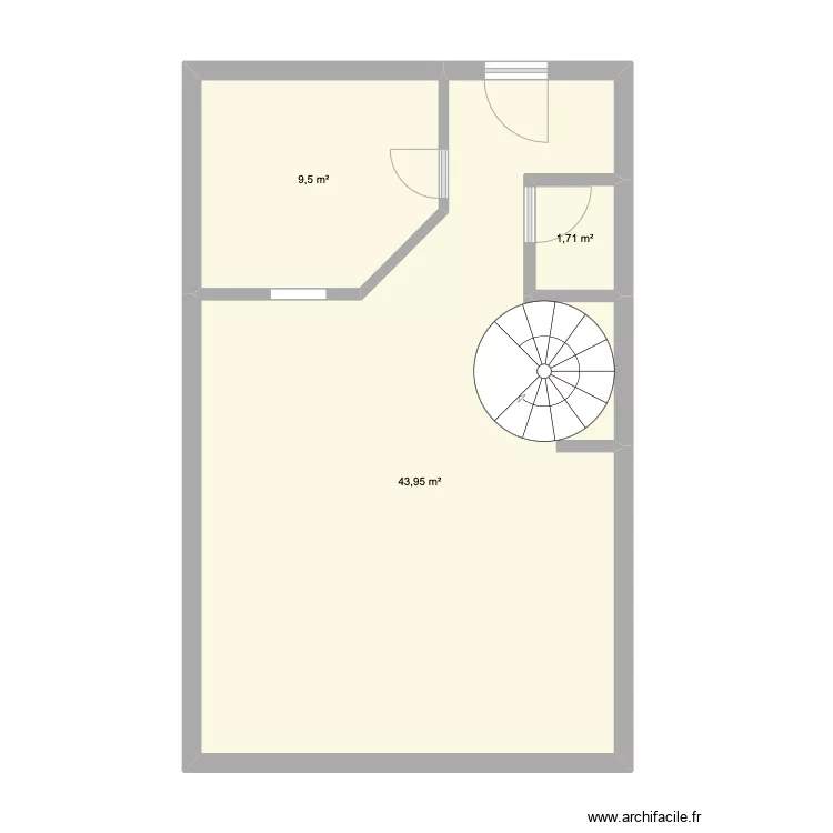 Rez de chauss&eacute; maison Monique. Plan de 