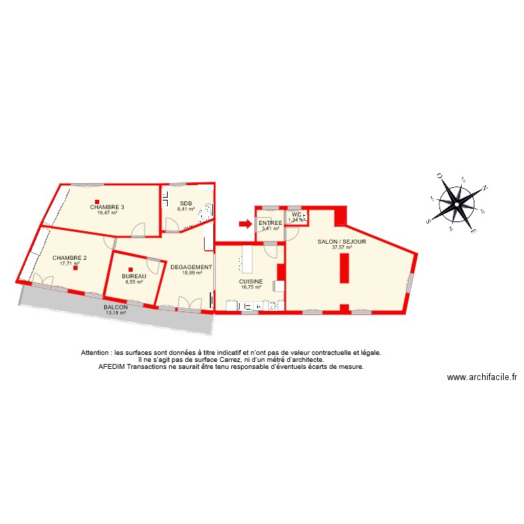 BI 7294 PART 2. Plan de 12 pièces et 146 m2