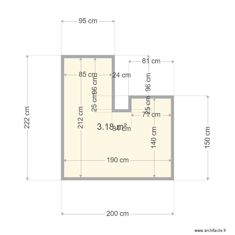 cage ascenseur. Plan de 0 pièce et 0 m2