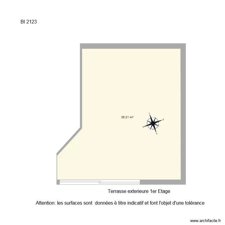 BI2123 Terrasse 1. Plan de BI2123 Terrasse 1. Plan de