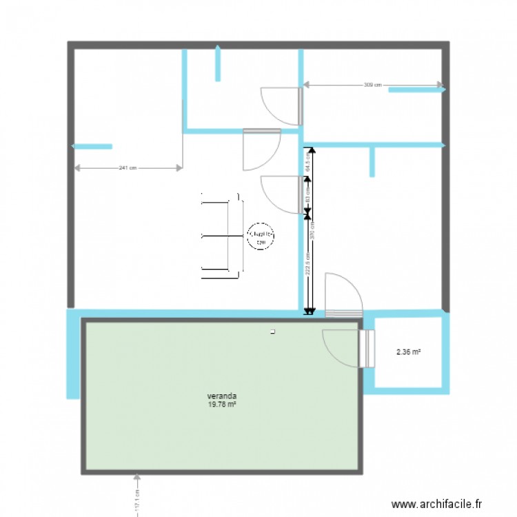 T2 Cugnet 1 soulac. Plan de 0 pièce et 0 m2