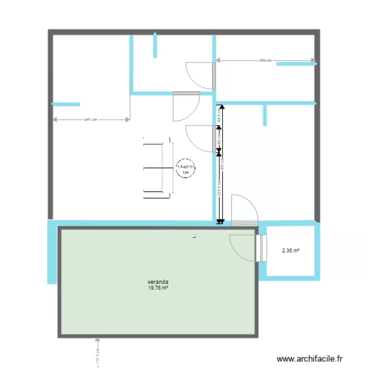 T2 Cugnet 1 soulac. Plan de 