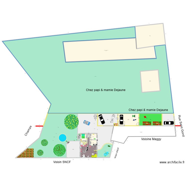 PG 6m 2. Plan de 22 pièces et 3844 m2