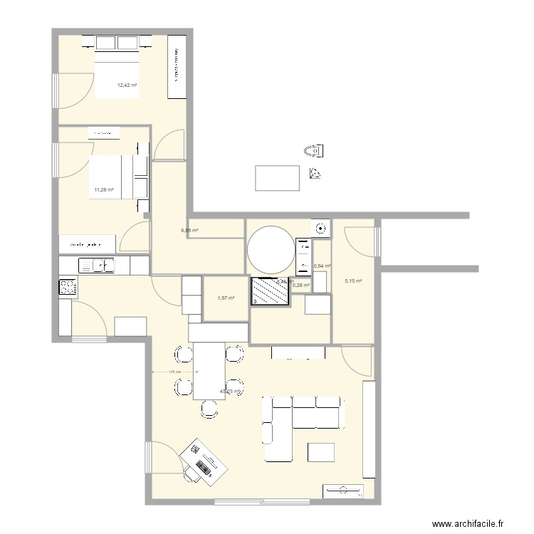 LIGNE BLEUE 8. Plan de 0 pièce et 0 m2