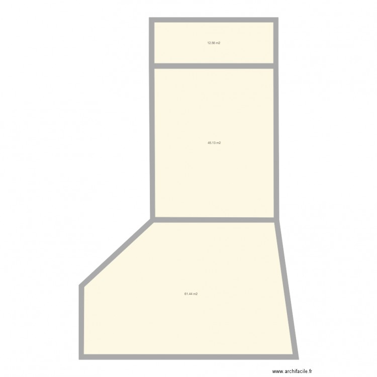 PLAN PARIS 12. Plan de 3 pièces et 119 m2