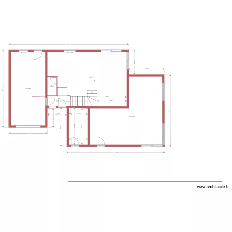 maison saint aunes. Plan de 