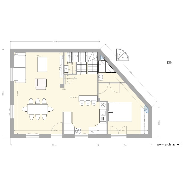 RdC option 72. Plan de 0 pièce et 0 m2