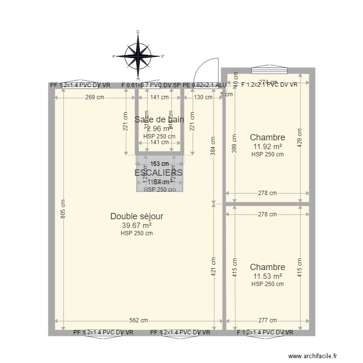 VULCAIN. Plan de 11 pièces et 141 m2