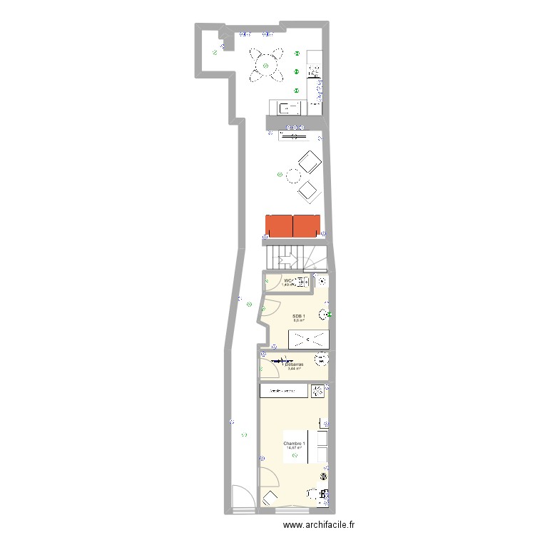 Félicien RDC1. Plan de 0 pièce et 0 m2