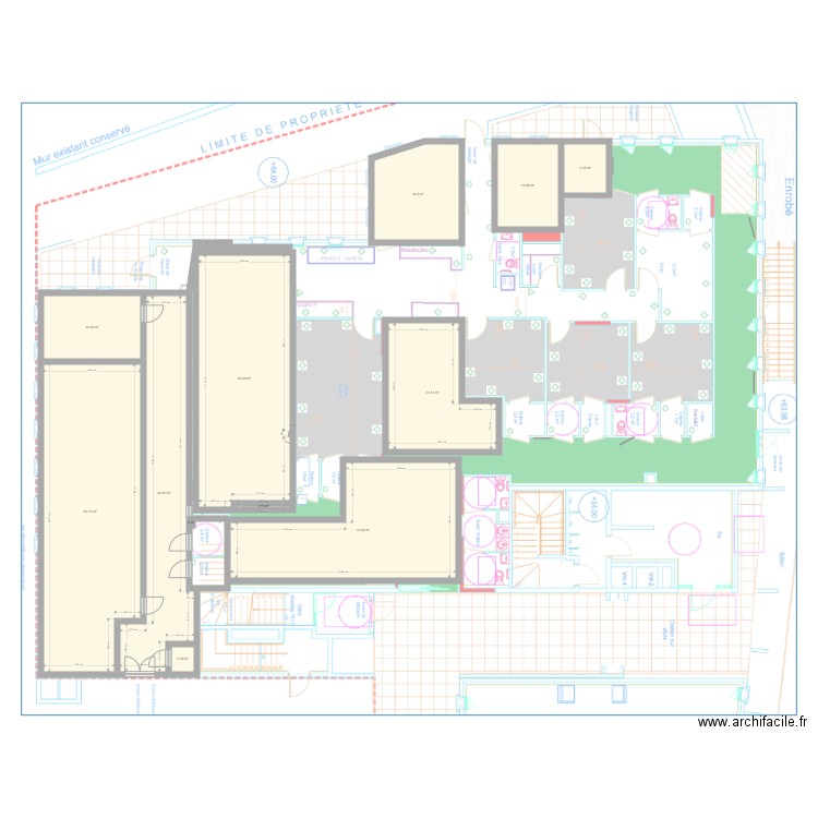 LAGIRM1bis. Plan de 12 pièces et 258 m2