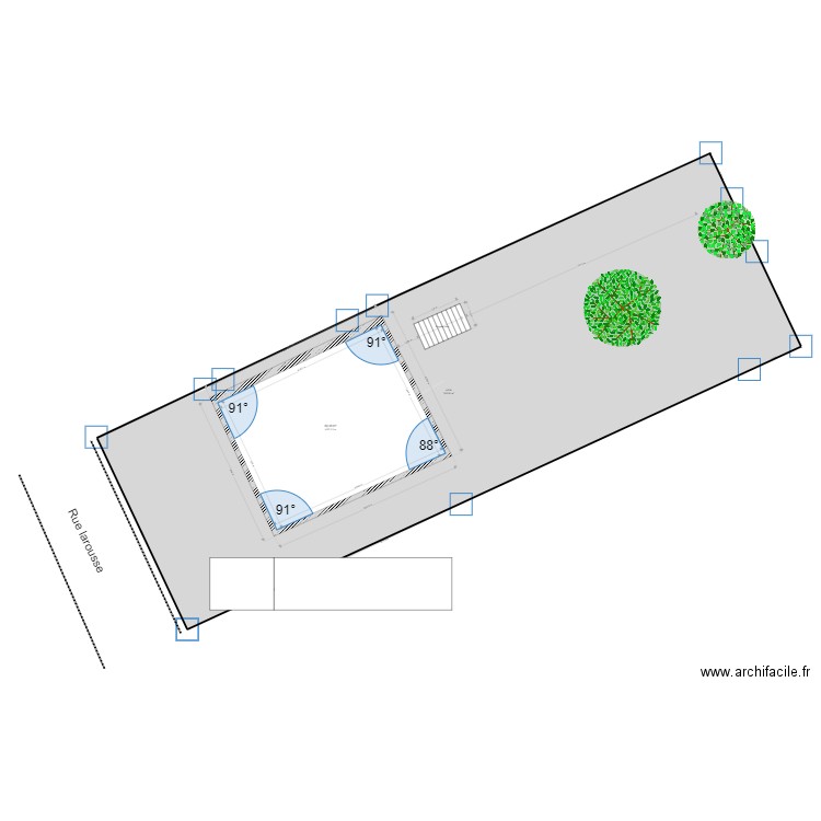 plan de masse test. Plan de 0 pièce et 0 m2