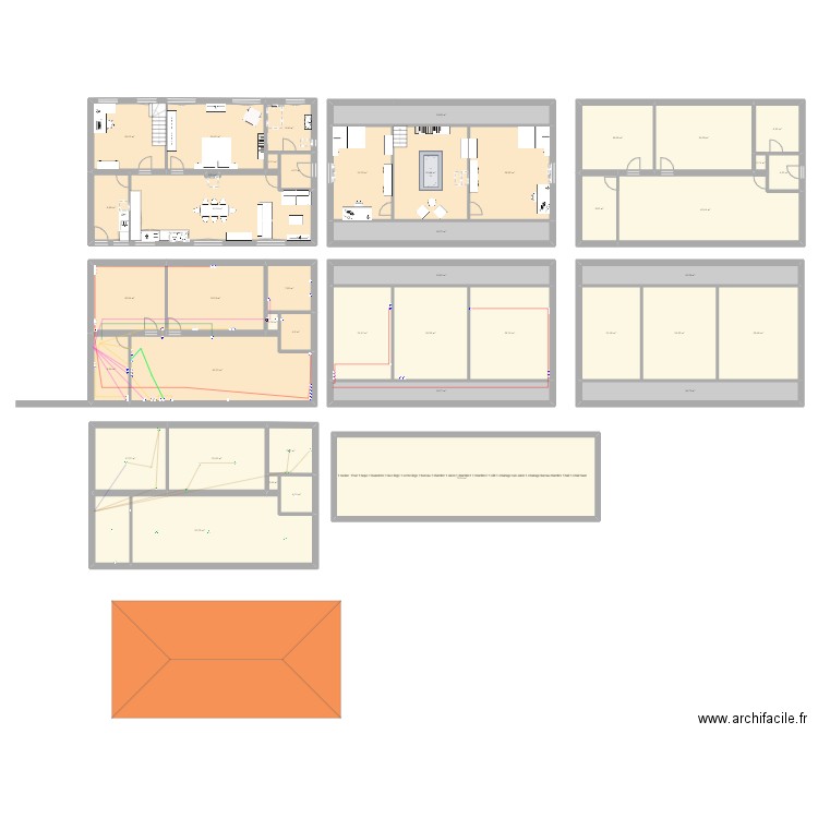 saint aubin. Plan de 44 pièces et 841 m2