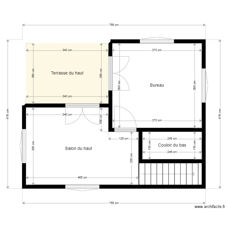 Reflexion Plan du 13.08.23. Plan de 5 pièces et 40 m2