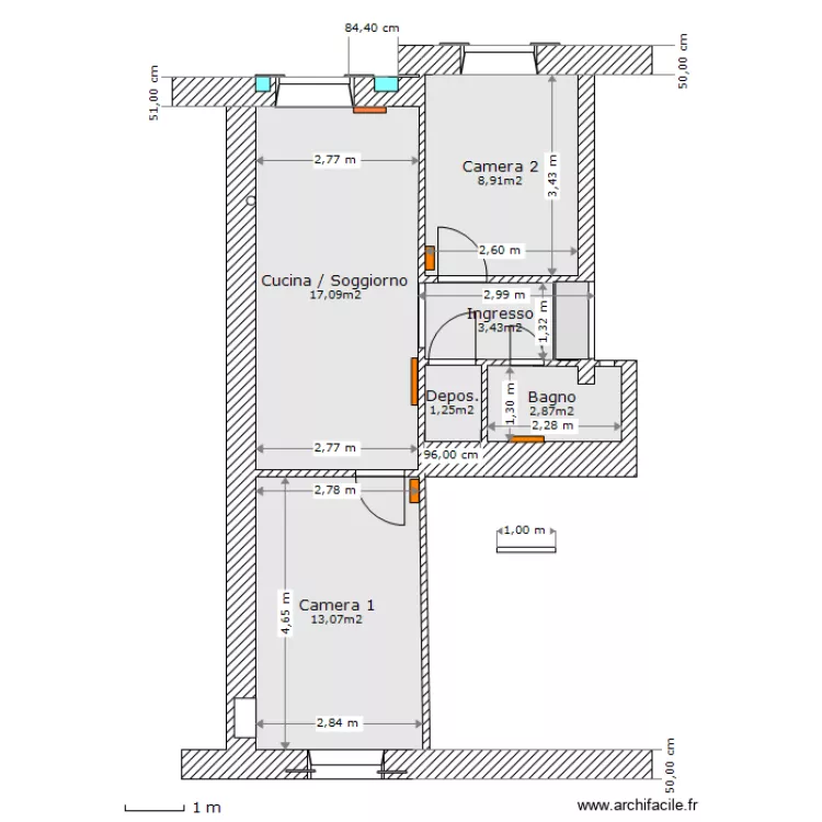 via-masserano 3-progetto. Plan de 