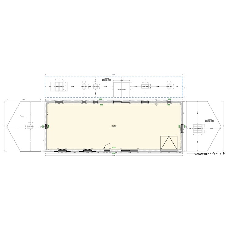 plan maison anti sismique sans pieces. Plan de 1 pièce et 135 m2