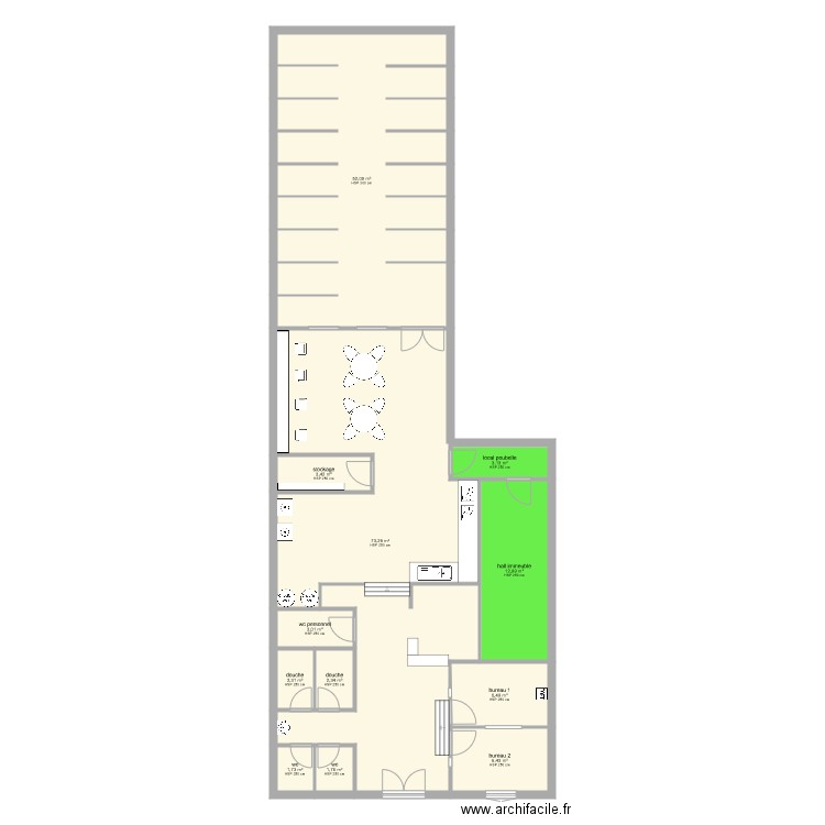 maison. Plan de 12 pièces et 169 m2