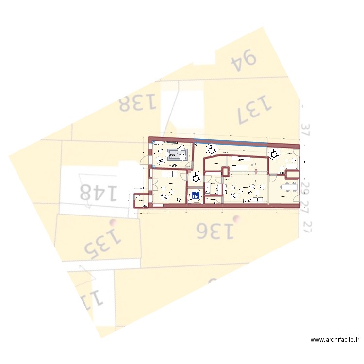 Romainv5_6mmax-2. Plan de 14 pièces et 122 m2