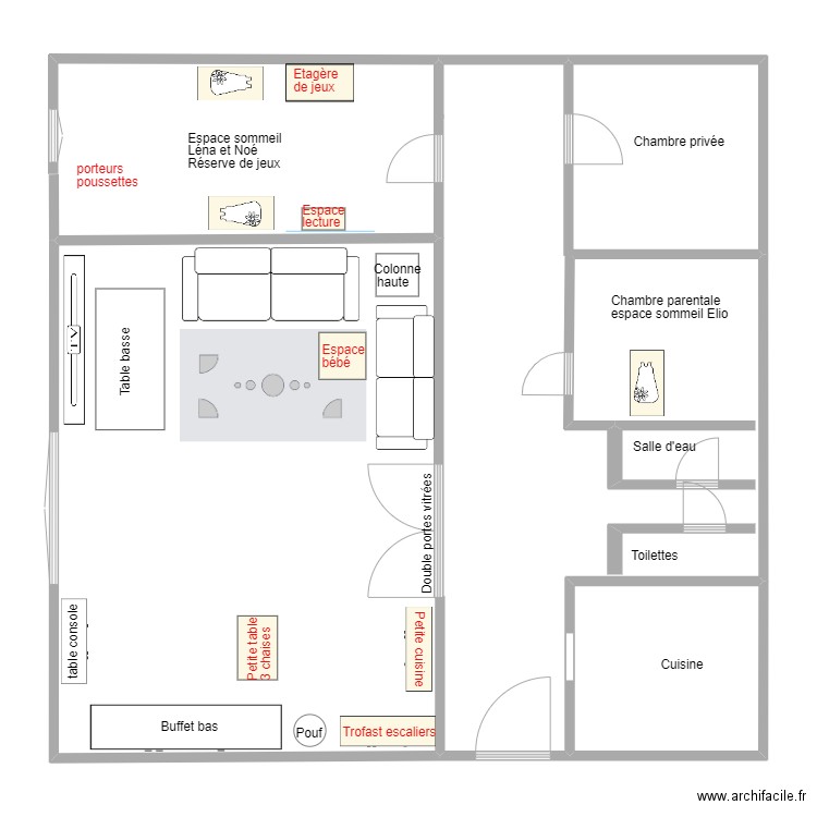 VAD RM. Plan de 1 pièce et 11 m2