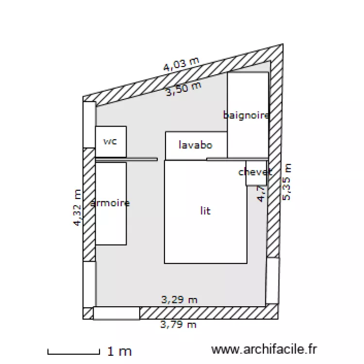 chambre 6. Plan de chambre 6. Plan de