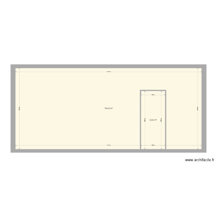 projet initial etage 4. Plan de 0 pièce et 0 m2