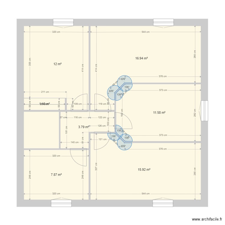 test Etage 2. Plan de 0 pièce et 0 m2