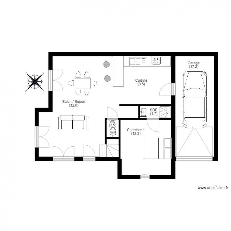 Le Piouffle. Plan de 0 pièce et 0 m2