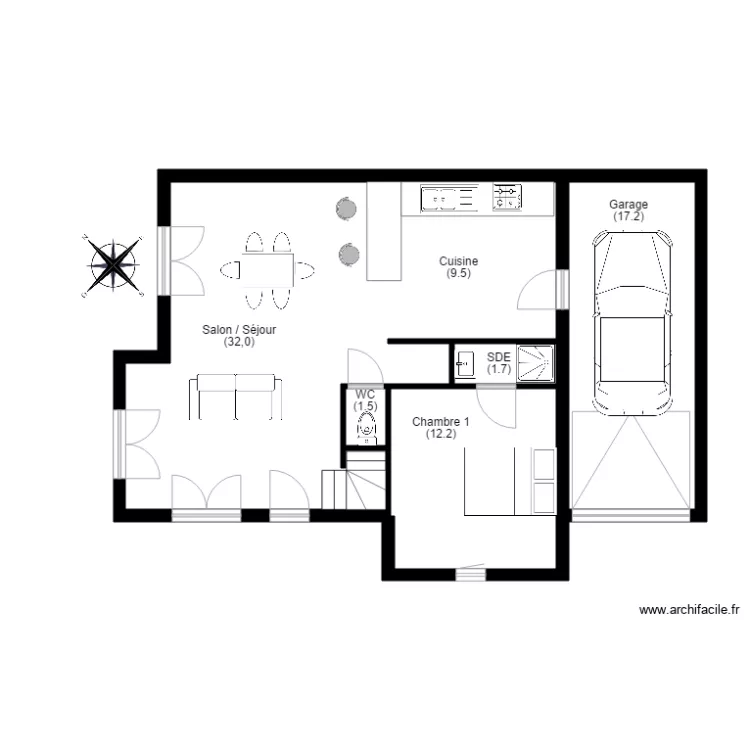 Le Piouffle. Plan de 