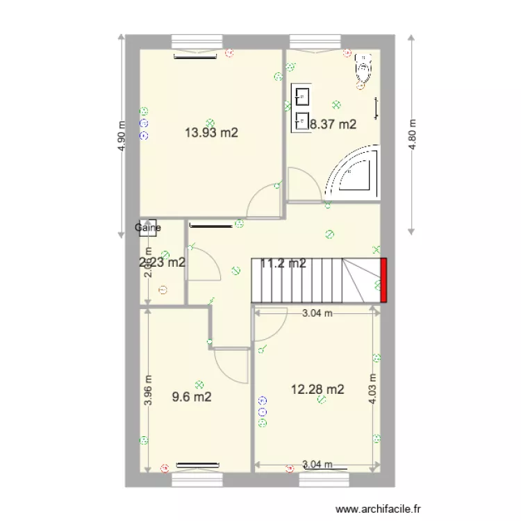 Oznur ETAGE AMENAG&Eacute; 081015. Plan de 