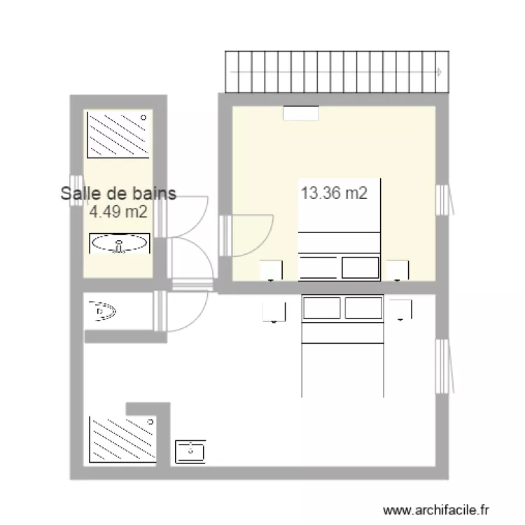 D&eacute;but plan maison montoison. Plan de 