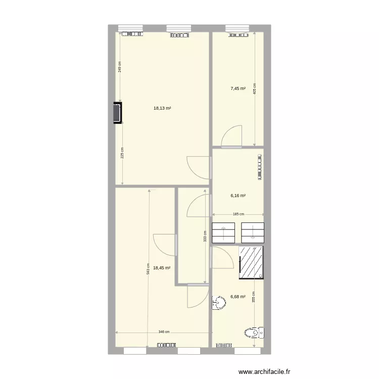 1 &eacute;tage Givet. Plan de 