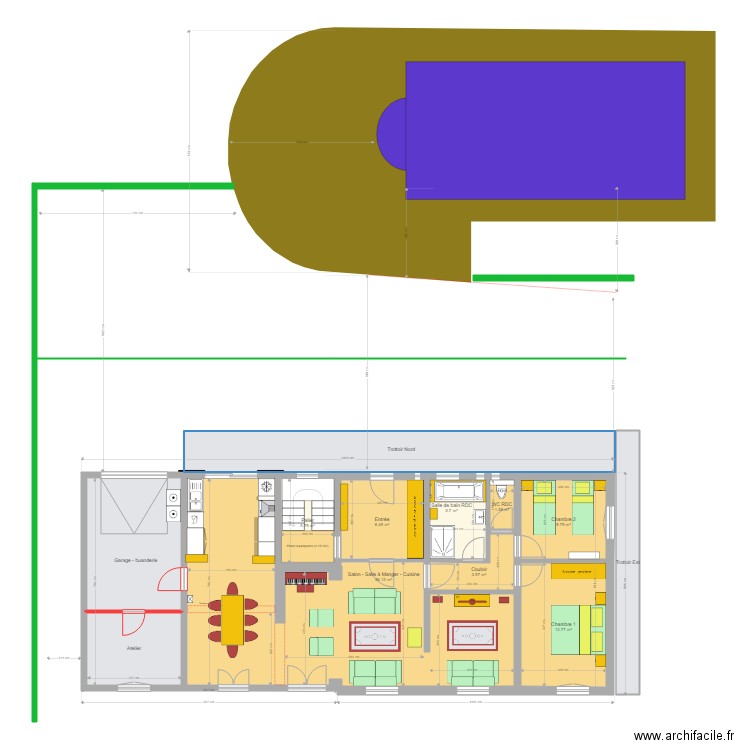 Chic à Chic RDC Projet Trottoir1. Plan de 0 pièce et 0 m2