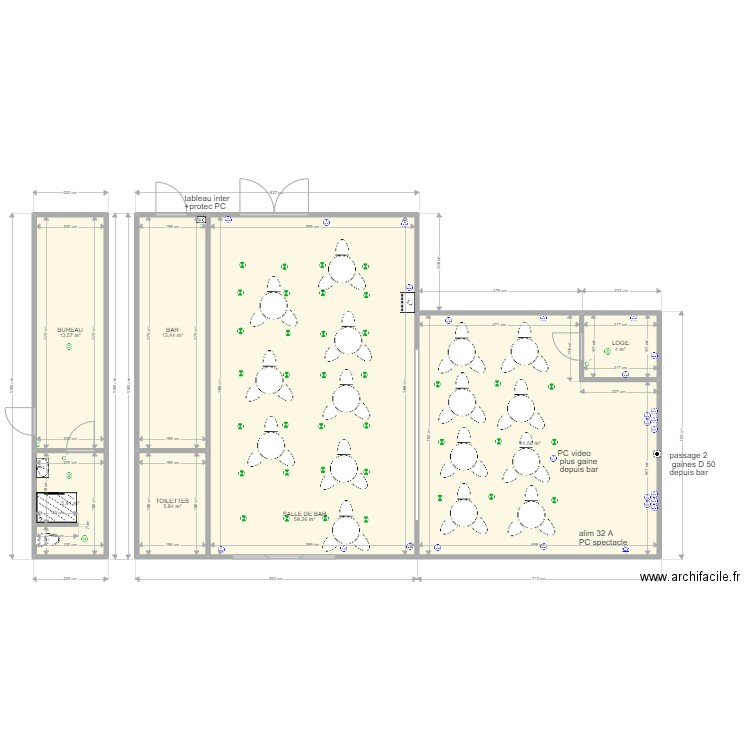 SALLE DE SPECTACLE RIBOTERIE. Plan de 0 pièce et 0 m2