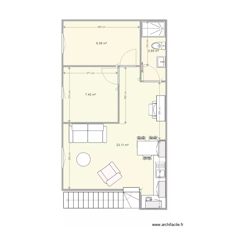 projet studio Dhérouville. Plan de projet studio Dhérouville. Plan de