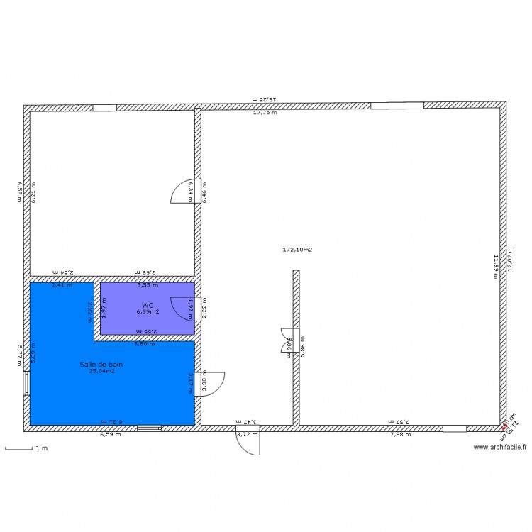 maion. Plan de 0 pièce et 0 m2