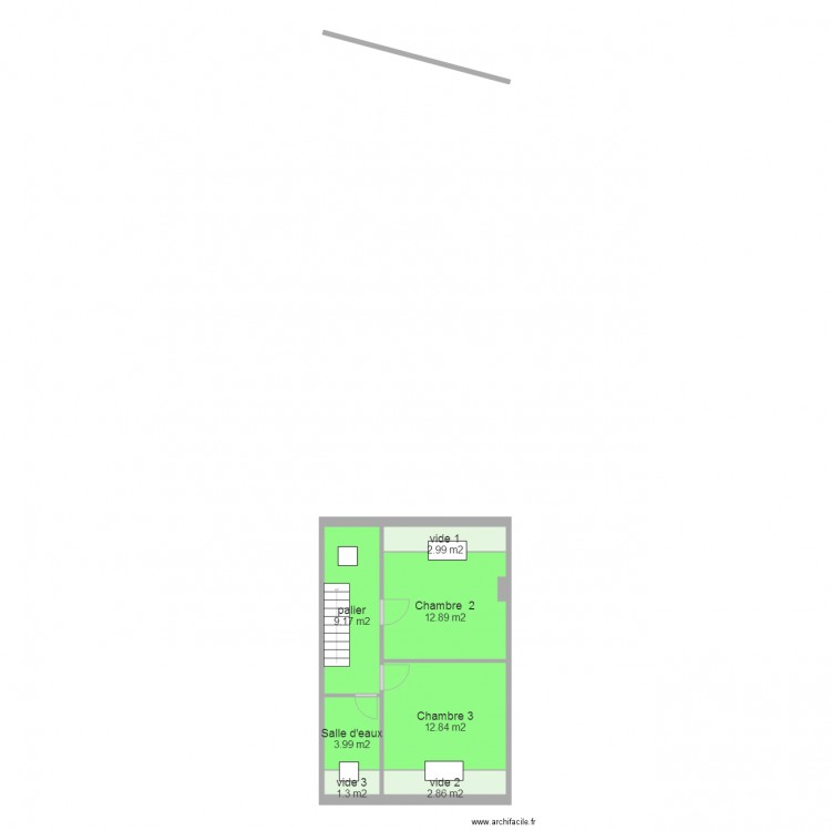 Puccini combles. Plan de 0 pièce et 0 m2