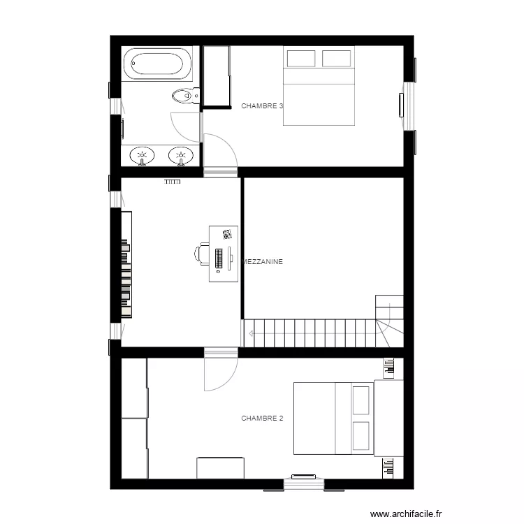 ETAGE RDG. Plan de 