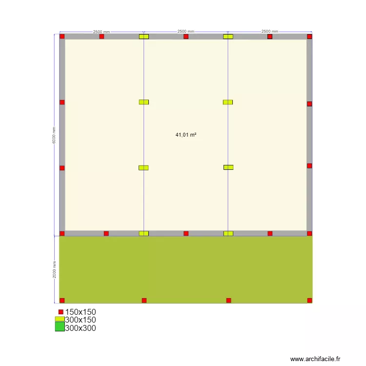 Новопетровское Сваи. Plan de 