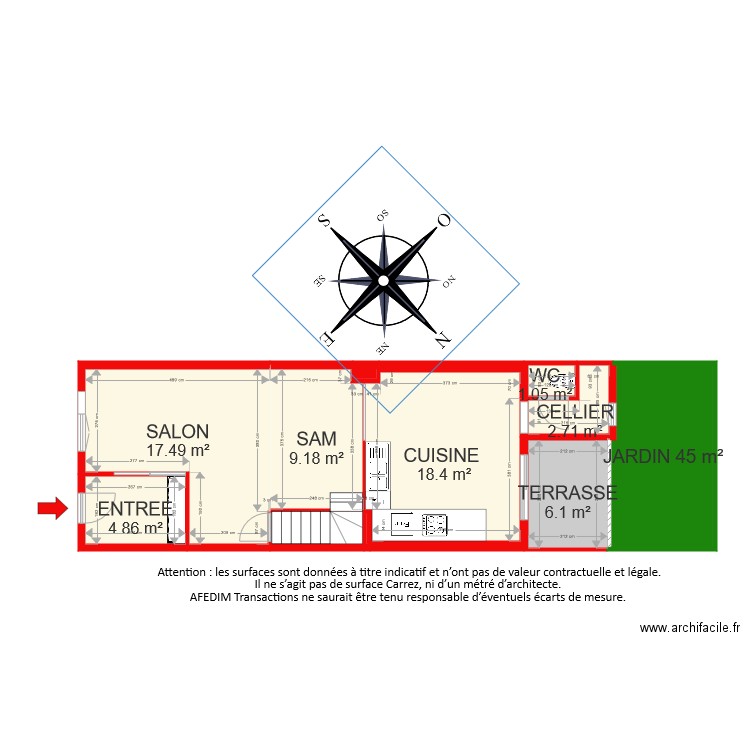 BI 6318 RDC . Plan de 0 pièce et 0 m2