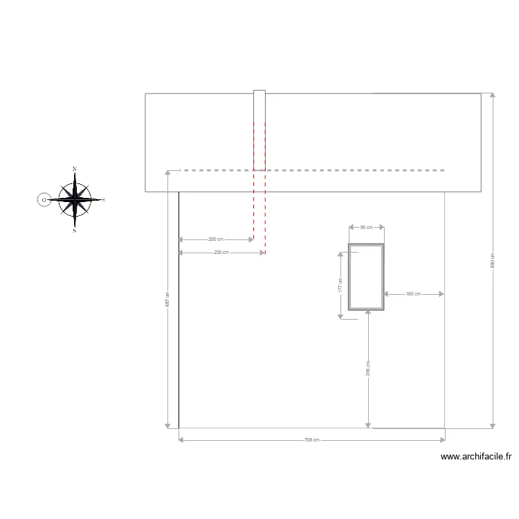 Mams Façade Ouest. Plan de Mams Façade Ouest. Plan de