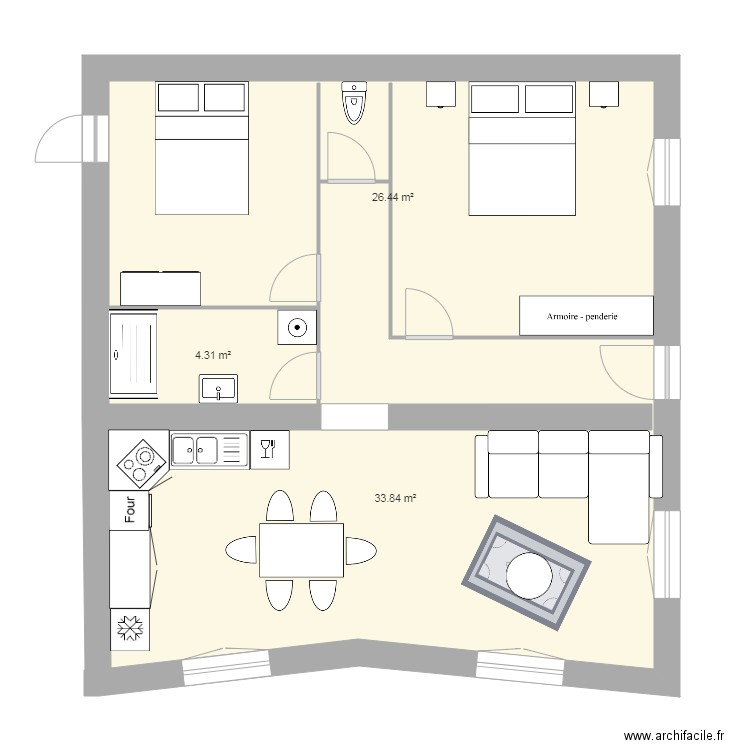 grange 3. Plan de 0 pièce et 0 m2