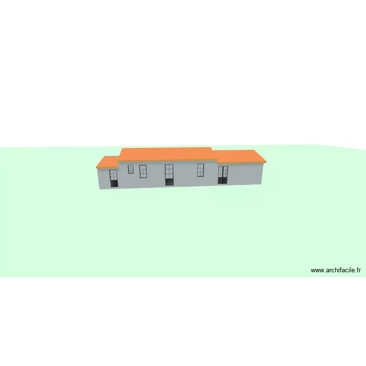 cot&eacute; hlm droite (face &agrave; la maison) int. Plan de 5  et 90 m²