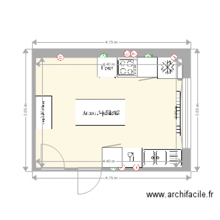 CUISINE SEBASTIEN ANNE . Plan de 0 pièce et 0 m2