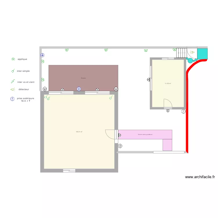 Elec extérieur. Plan de Elec extérieur. Plan de
